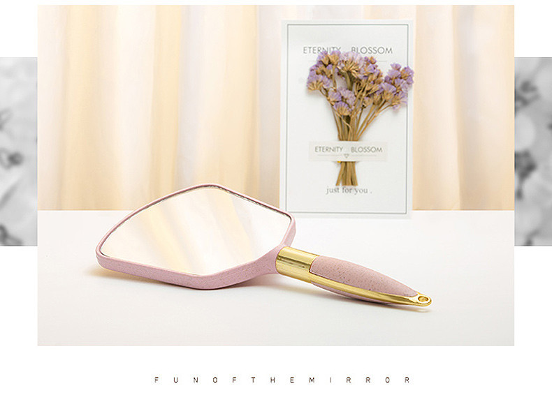 Преносимо огледало с дръжка подходящо за грим - два модела