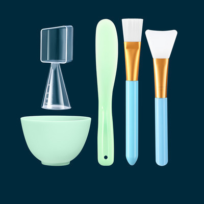 Μπολ και βούρτσες για εφαρμογή μάσκας προσώπου