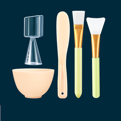 Μπολ και βούρτσες για εφαρμογή μάσκας προσώπου