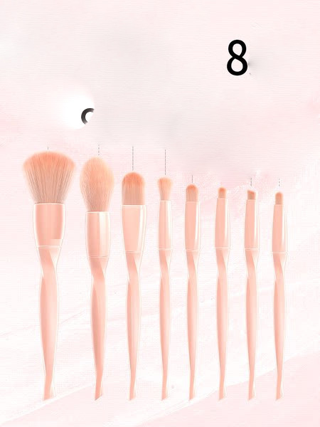 Σετ 8 πινέλων μακιγιάζ