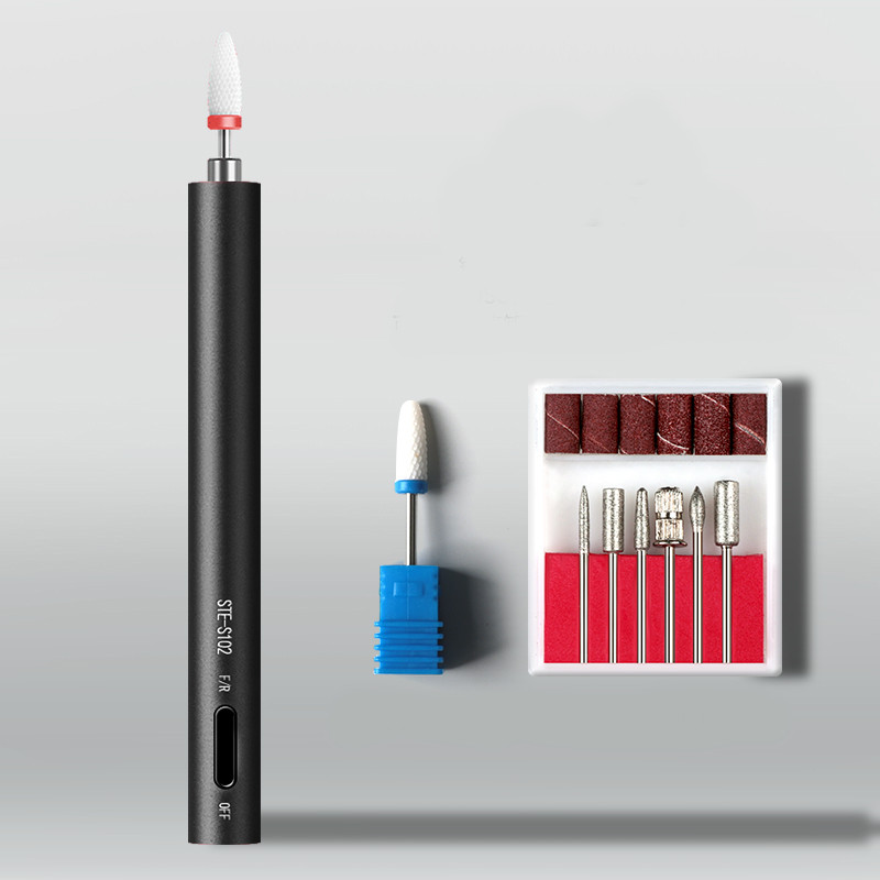 Nešiojamas elektrinis failas su keliais priedais - USB įkrovimas