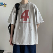 Ανδρικό μπλουζάκι με απληκέ - φαρδύ μοντέλο