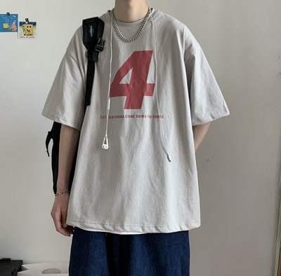 Ανδρικό μπλουζάκι με απληκέ - φαρδύ μοντέλο