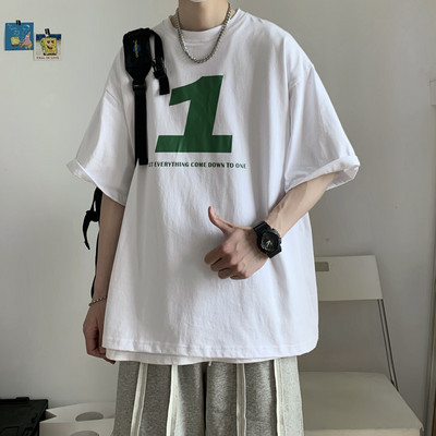 Ανδρικό μπλουζάκι με απληκέ - φαρδύ μοντέλο