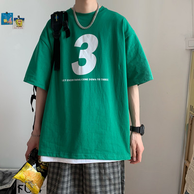 Ανδρικό μπλουζάκι με απληκέ - φαρδύ μοντέλο