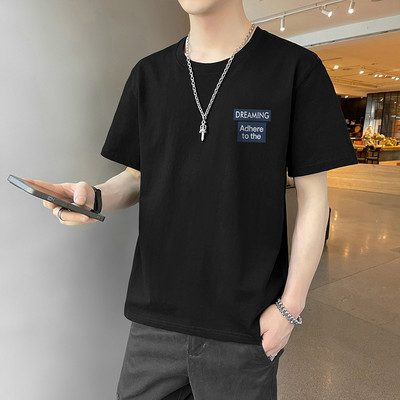 Ανδρικό μπλουζάκι νέου μοντέλου με οβάλ λαιμόκοψη και τύπωμα