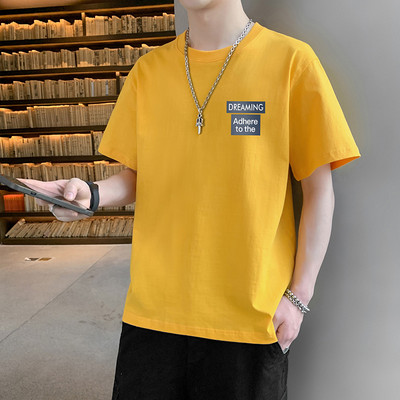 Ανδρικό μπλουζάκι νέου μοντέλου με οβάλ λαιμόκοψη και τύπωμα