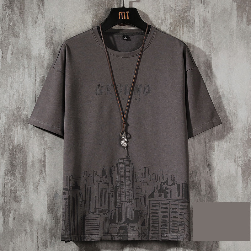 Ανδρικό μπλουζάκι με απλικέ και επιγραφές