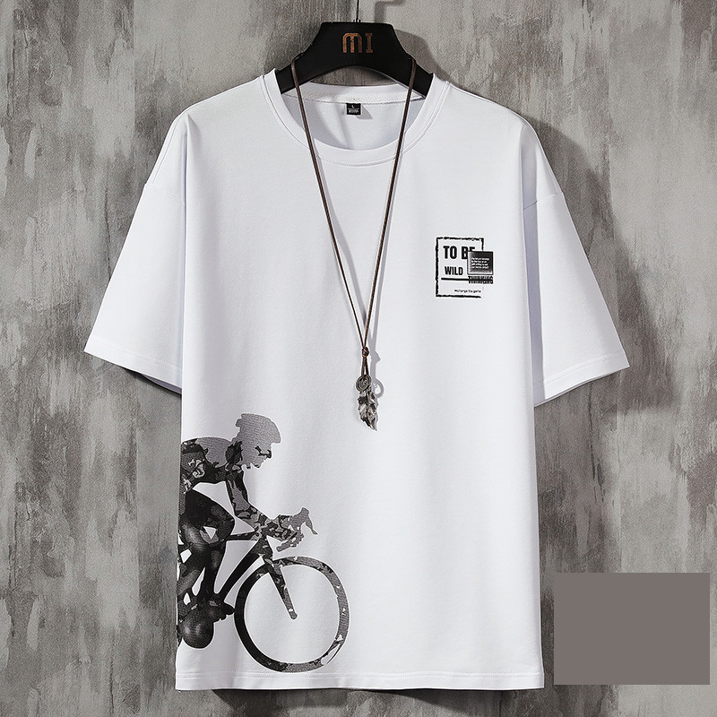 Ανδρικό μπλουζάκι με απλικέ και επιγραφές