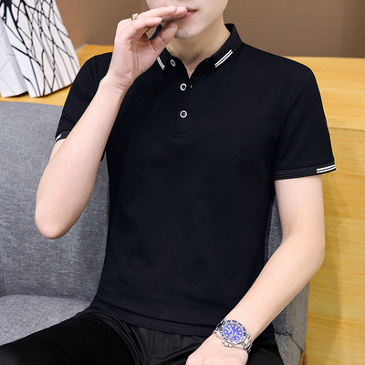 Ανδρική μπλούζα με κλασικό κολάρο και κουμπιά