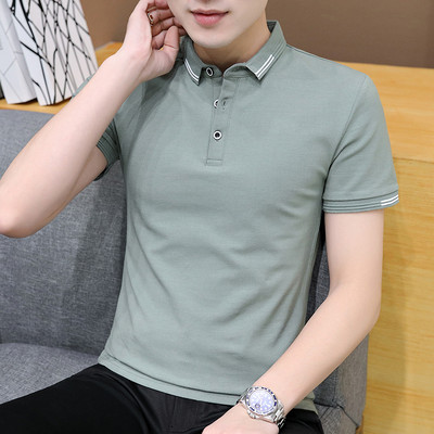 Ανδρική μπλούζα με κλασικό κολάρο και κουμπιά