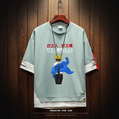 Uue mudeli aplikatsiooniga meeste vabaaja T-särk