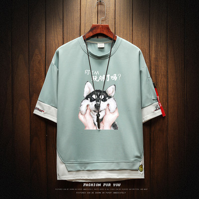 Uue mudeli aplikatsiooniga meeste vabaaja T-särk