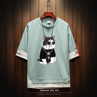 Uue mudeli aplikatsiooniga meeste vabaaja T-särk