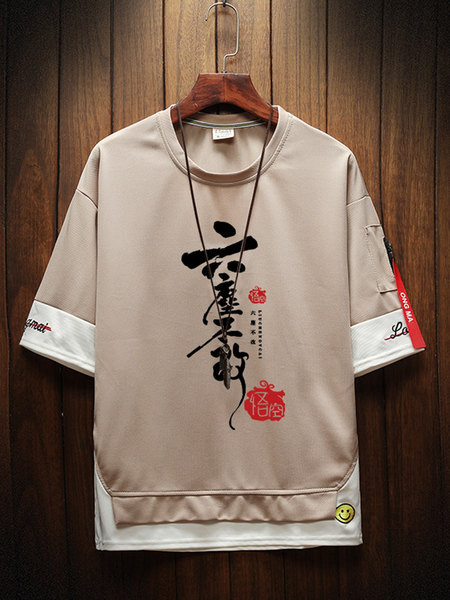 Uue mudeli aplikatsiooniga meeste vabaaja T-särk