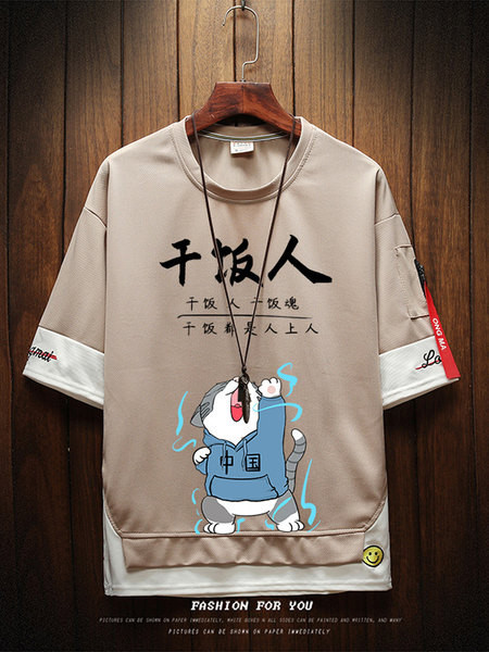 Uue mudeli aplikatsiooniga meeste vabaaja T-särk