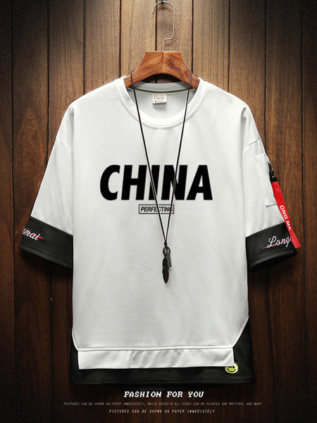 Uue mudeli aplikatsiooniga meeste vabaaja T-särk