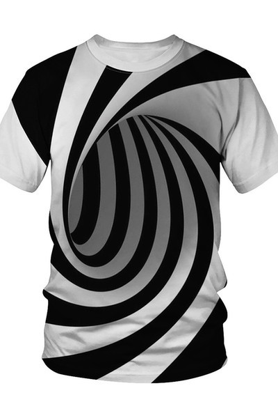 Meeste vabaaja t-särk aplikatsioonide ja 3/4 varrukatega