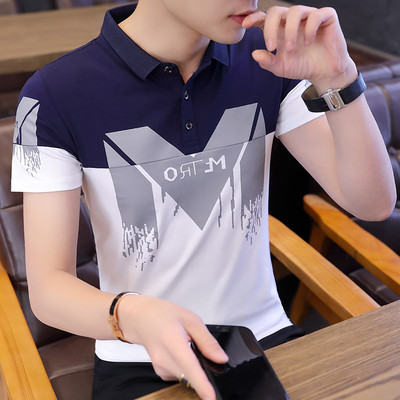 Klassikalise krae ja tikandiga meeste t-särk - mitu mudelit