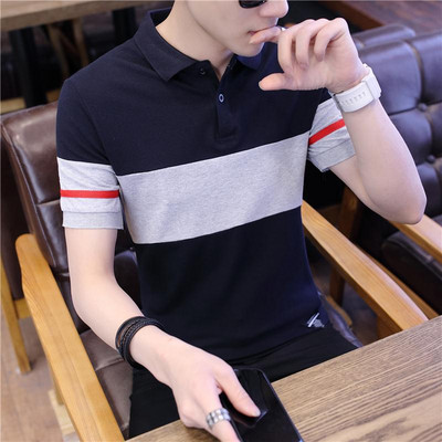 Klassikalise krae ja tikandiga meeste t-särk - mitu mudelit