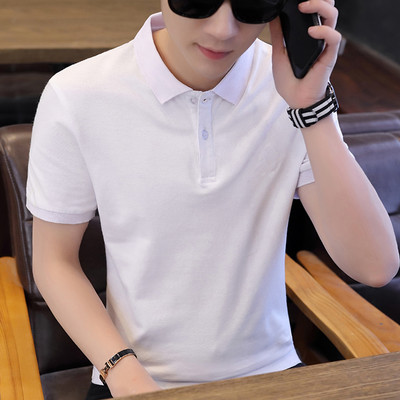 Klassikalise krae ja tikandiga meeste t-särk - mitu mudelit