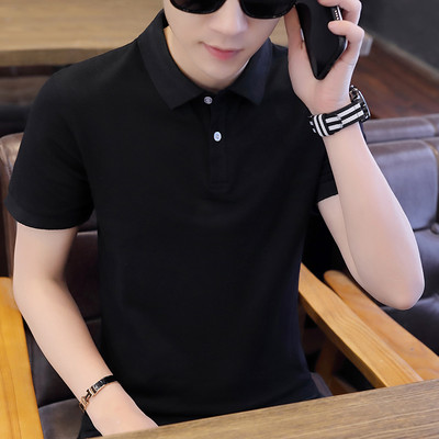 Klassikalise krae ja tikandiga meeste t-särk - mitu mudelit