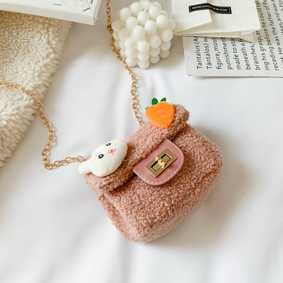 Κομψή παιδική μίνι τσάντα με μεταλλική λαβή δύο μοντέλων