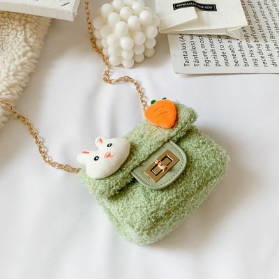 Κομψή παιδική μίνι τσάντα με μεταλλική λαβή δύο μοντέλων