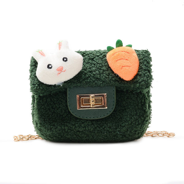 Κομψή παιδική μίνι τσάντα με μεταλλική λαβή δύο μοντέλων