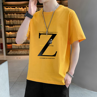 Meeste t-särgi liibuv mudel 3/4 varrukate ja pealdisega