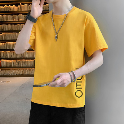 Meeste t-särgi liibuv mudel 3/4 varrukate ja pealdisega