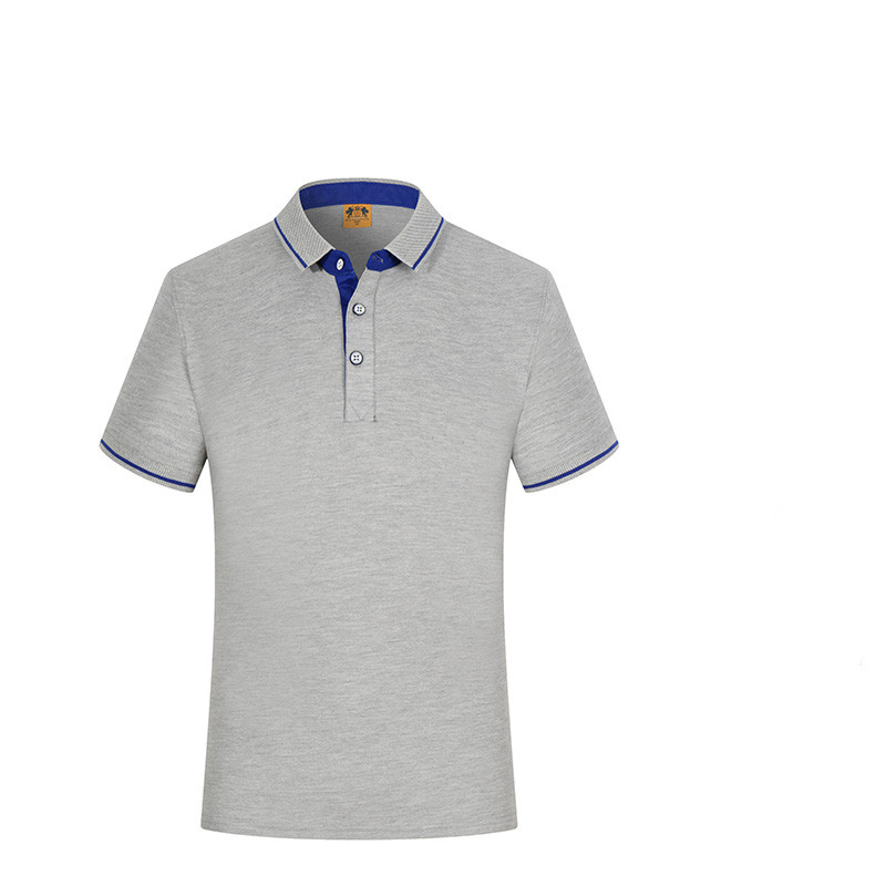 Ανδρικό μπλουζάκι με κλασικό κολάρο και κοντά μανίκια