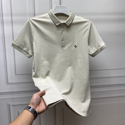 Ανδρικό μπλουζάκι με κοντά μανίκια και κλασικό κολάρο - διάφορα μοντέλα