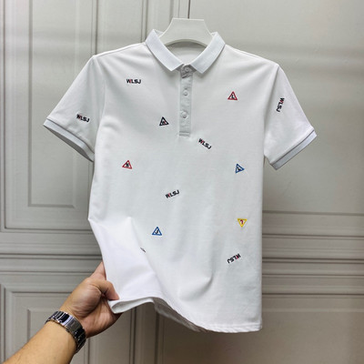 Ανδρικό μπλουζάκι με κοντά μανίκια και κλασικό κολάρο - διάφορα μοντέλα