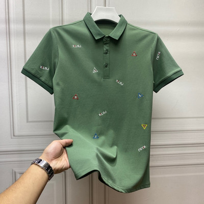 Ανδρικό μπλουζάκι με κοντά μανίκια και κλασικό κολάρο - διάφορα μοντέλα