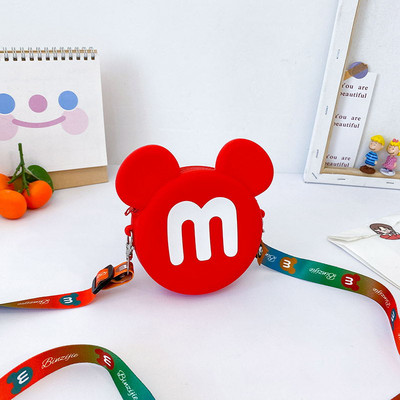 Μοντέρνα μίνι παιδική τσάντα σε στρογγυλό σχήμα για κορίτσια