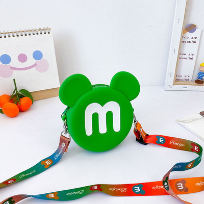 Μοντέρνα μίνι παιδική τσάντα σε στρογγυλό σχήμα για κορίτσια