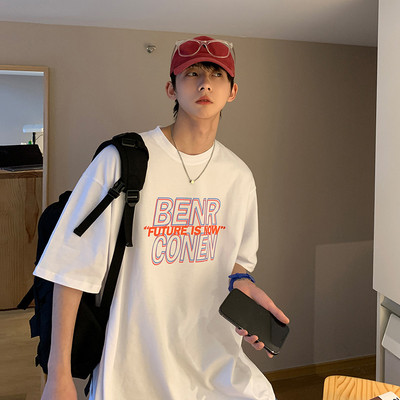 Casual meeste lai aplikatsiooniga T-särk