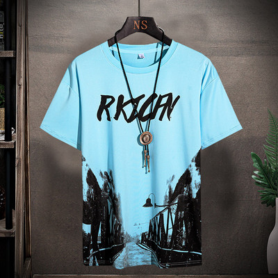 Ανδρικό μπλουζάκι σε ιριδίζοντα χρώματα από ύφασμα που στεγνώνει γρήγορα