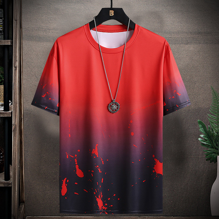 Ανδρικό μπλουζάκι σε ιριδίζοντα χρώματα από ύφασμα που στεγνώνει γρήγορα