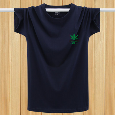 Lühikeste varrukate ja mitmes värvitoonis kirjaga meeste T-särk