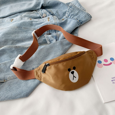 Παιδική μοντέρνα μίνι τσάντα με φερμουάρ και απλικέ