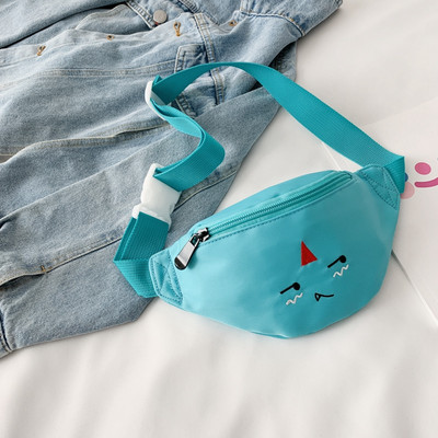 Παιδική μοντέρνα μίνι τσάντα με φερμουάρ και απλικέ