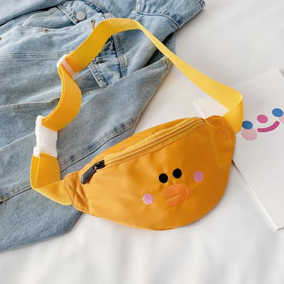 Παιδική μοντέρνα μίνι τσάντα με φερμουάρ και απλικέ