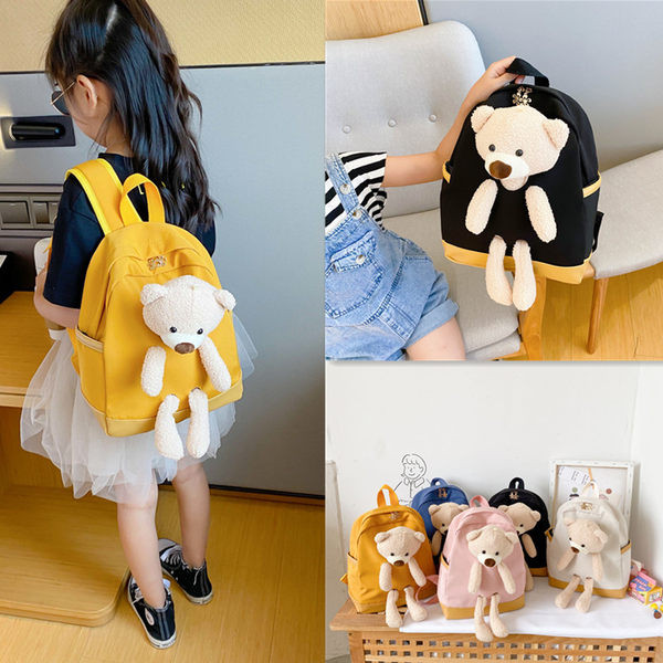 Актуална детска раница с къса дръжка и 3D елементи за момичета и момчета