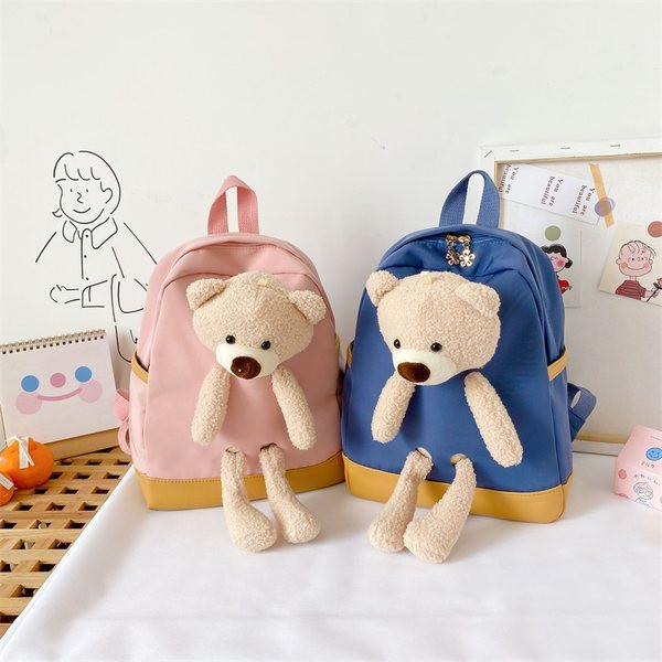 Актуална детска раница с къса дръжка и 3D елементи за момичета и момчета