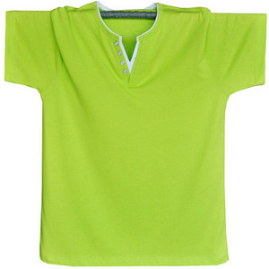 Ανδρικό μπλουζάκι με λαιμόκοψη και κουμπιά