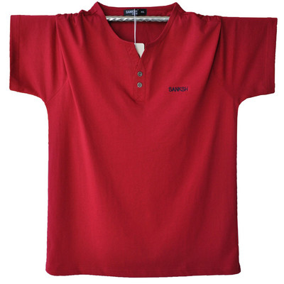 Ανδρικό μπλουζάκι με λαιμόκοψη και κουμπιά