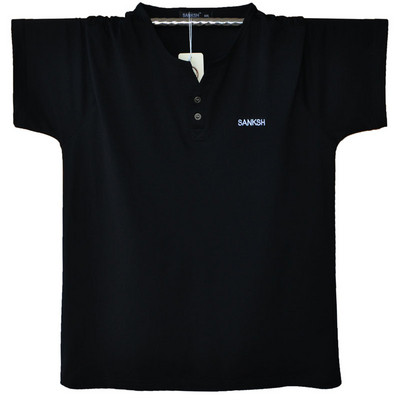 Ανδρικό μπλουζάκι με λαιμόκοψη και κουμπιά