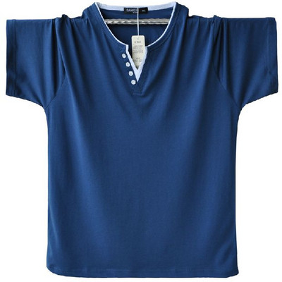 Ανδρικό μπλουζάκι με λαιμόκοψη και κουμπιά